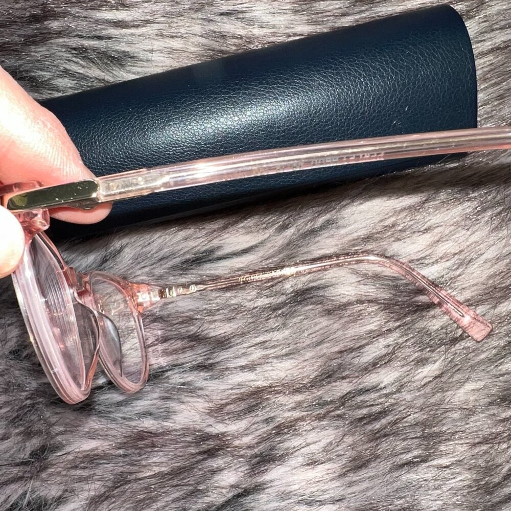 Warby Parker Glasses, Light rose/pink color with case - Picture 4 of 4